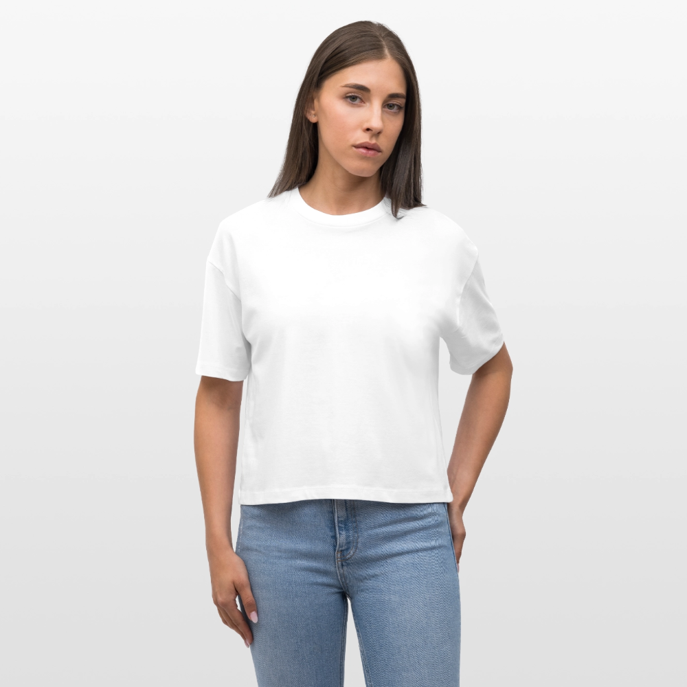 Frauen Boxy Bio-T-Shirt Nova - princess (white) - white
