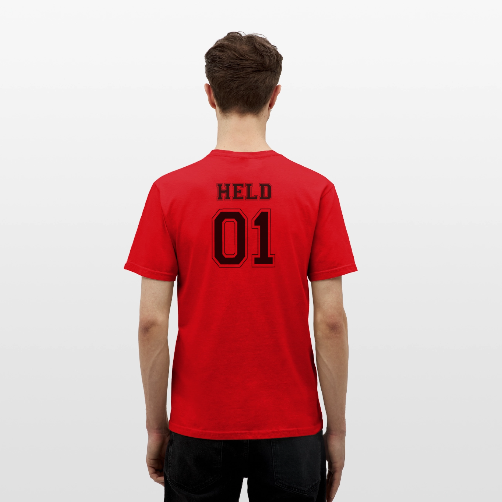 Men's T-Shirt - HELD 01 (black) - Rot