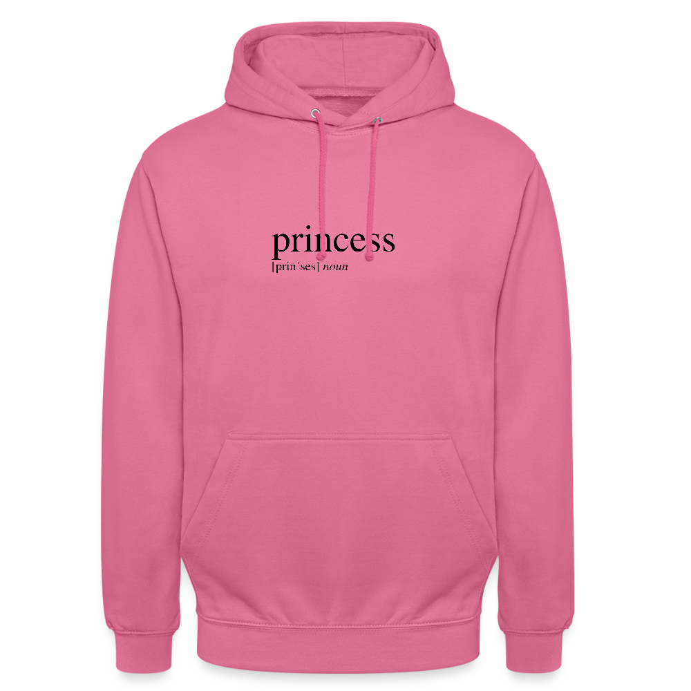 Unisex Hoodie - princess (black) - pink