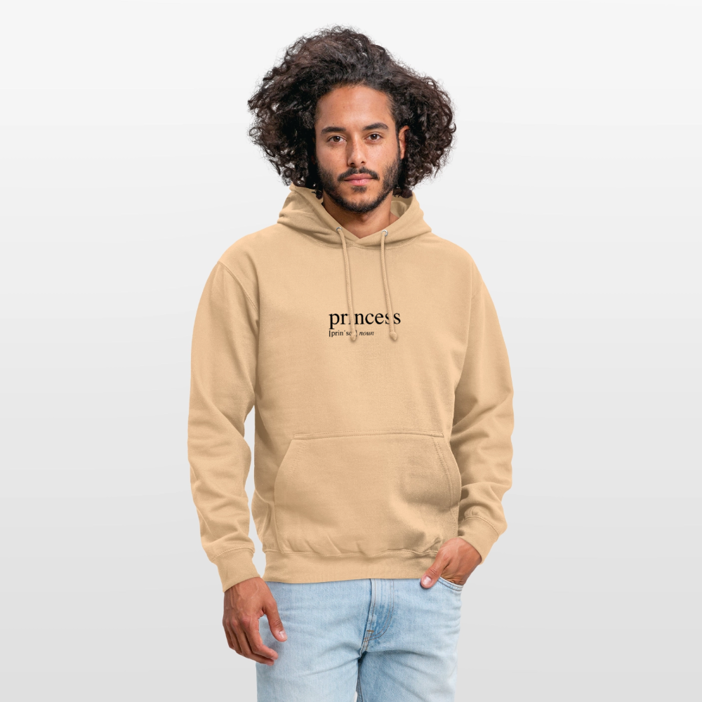 Unisex Hoodie - princess (black) - peach