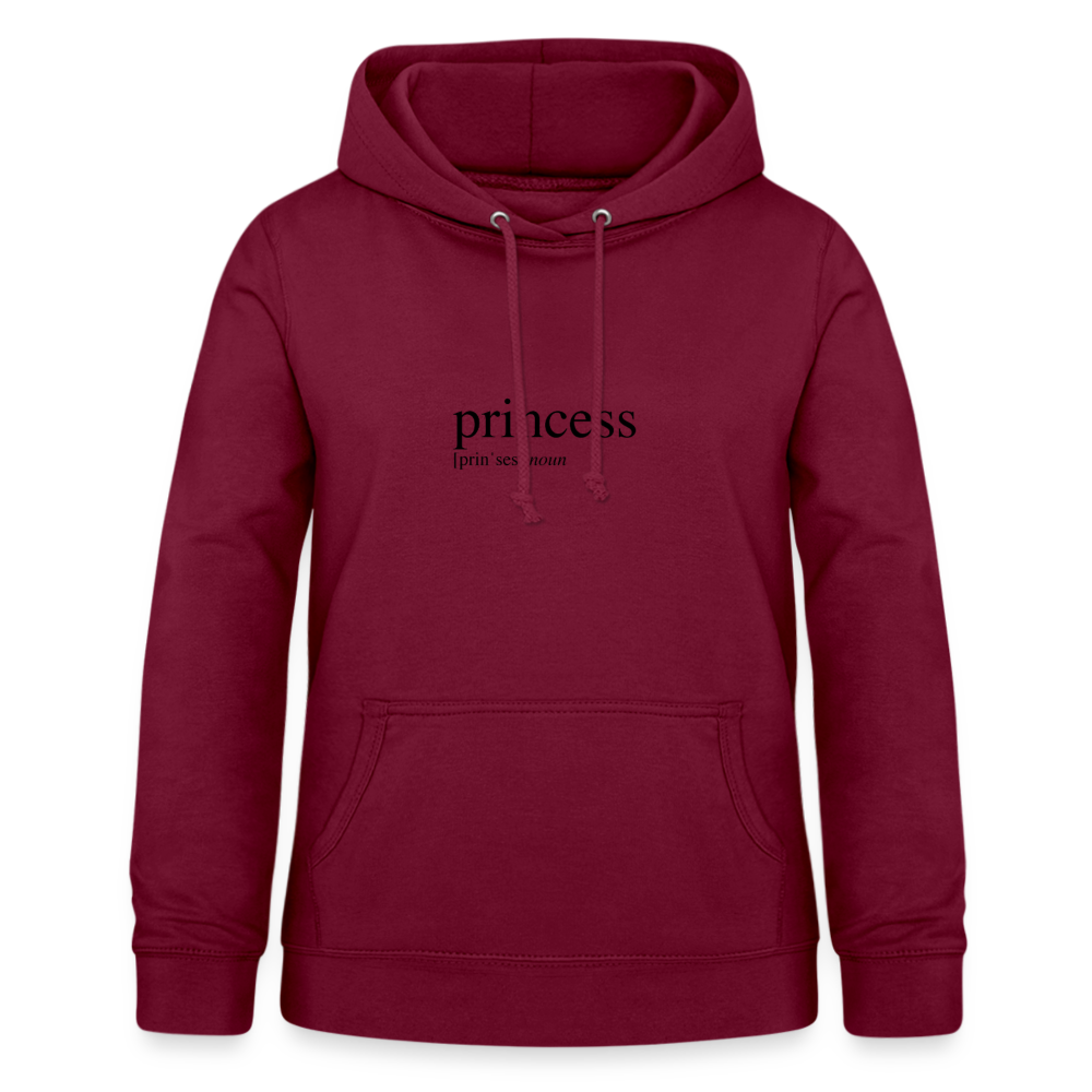 Women's Hoodie - princess (black) - bordeaux