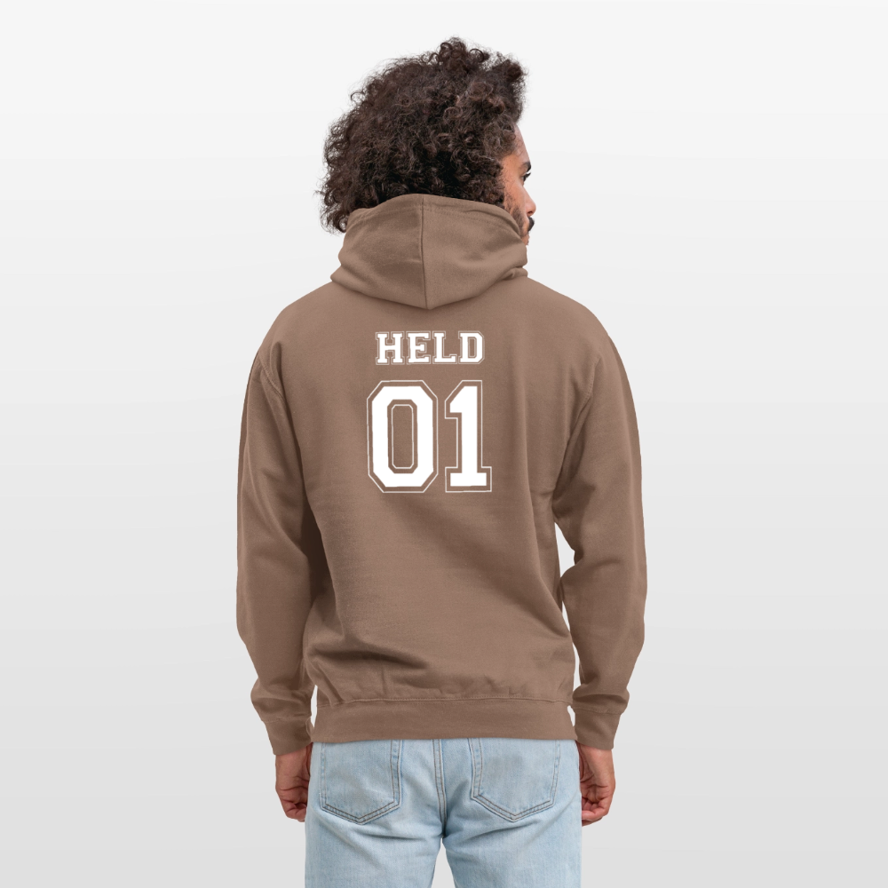 Unisex Hoodie - HELD 01 (white) - Mokka