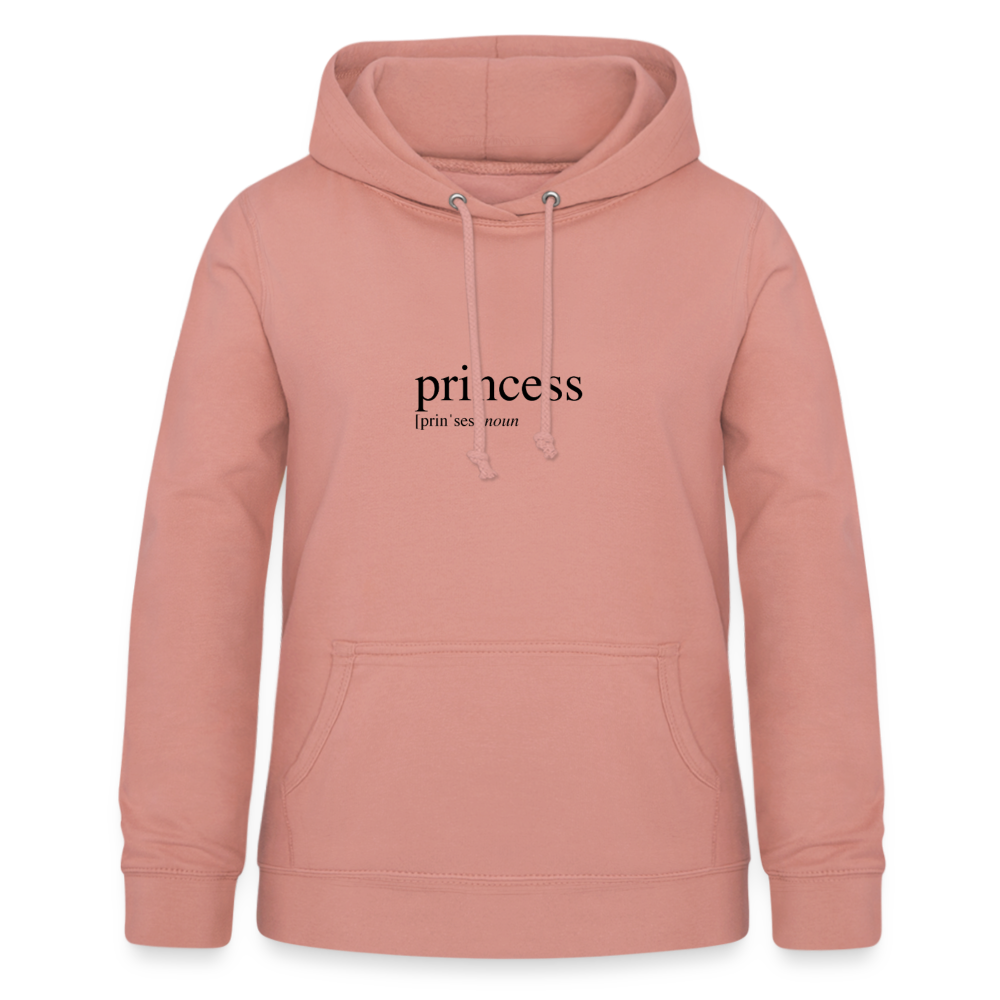Women's Hoodie - princess (black) - dusky rose