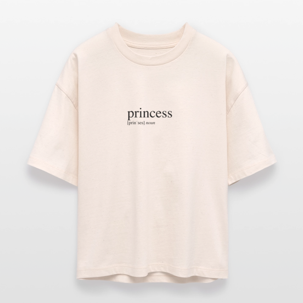 Frauen Boxy Bio-T-Shirt Nova - princess (black) - natural raw