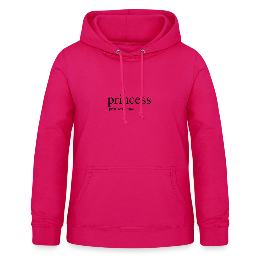 Women's Hoodie - princess (black) - dark pink