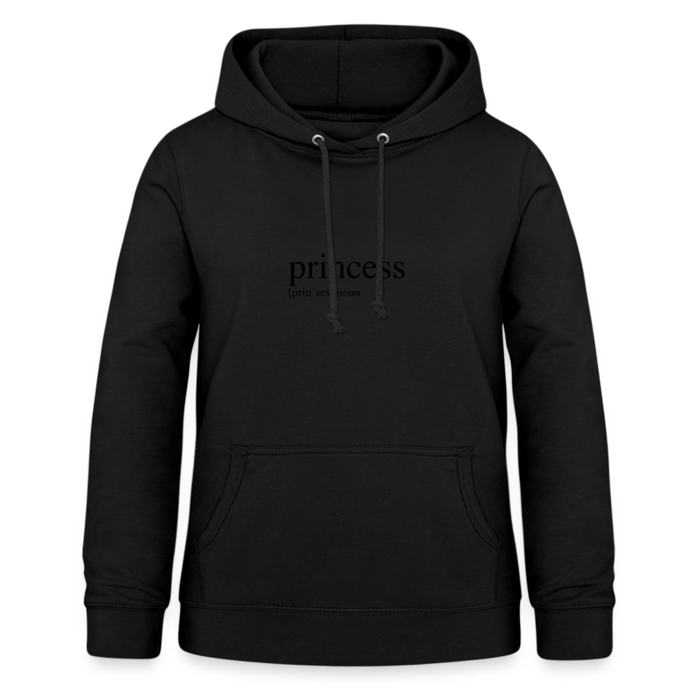 Women's Hoodie - princess (black) - black