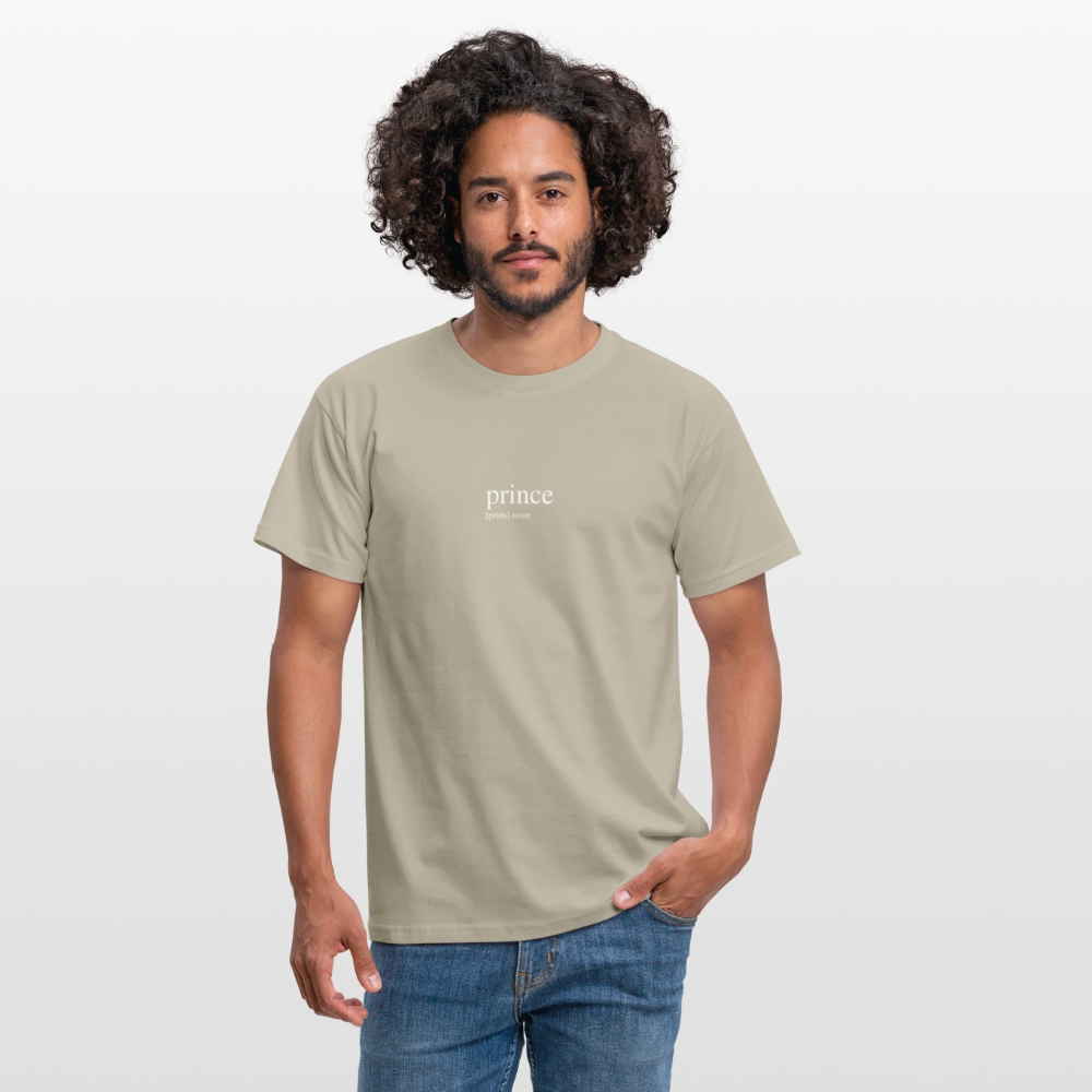 Men's T-Shirt - prince (white) - sand beige