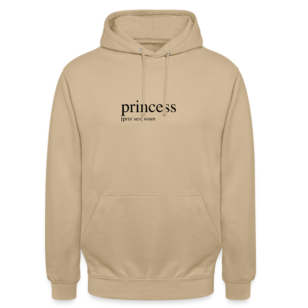Unisex Hoodie - princess (black) - beige