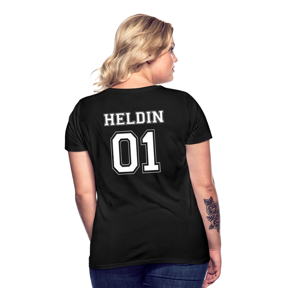 Women's T-Shirt - HELDIN 01 (white) - Schwarz