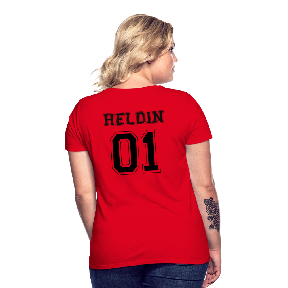 Women's T-Shirt - HELDIN 01 (black) - Rot