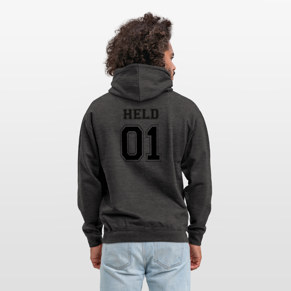 Unisex Hoodie - HELD 01 (black) - Anthrazit