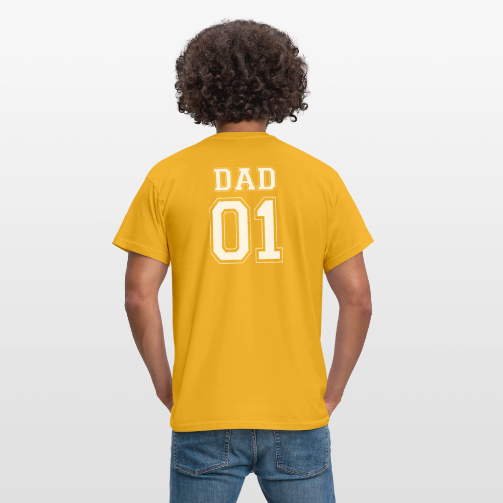 Men's T-Shirt - DAD 01 (white) - Gelb