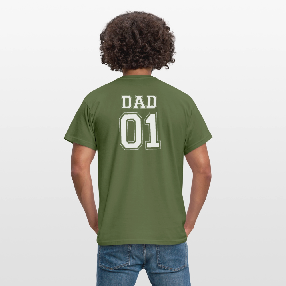 Men's T-Shirt - DAD 01 (white) - Militärgrün