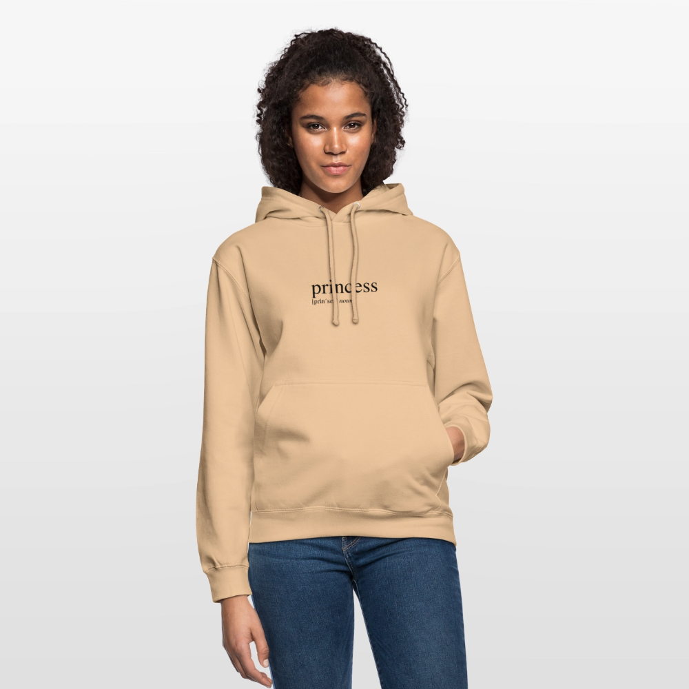 Unisex Hoodie - princess (black) - peach