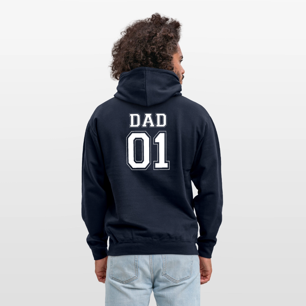 Unisex Hoodie - DAD 01 (white) - Navy