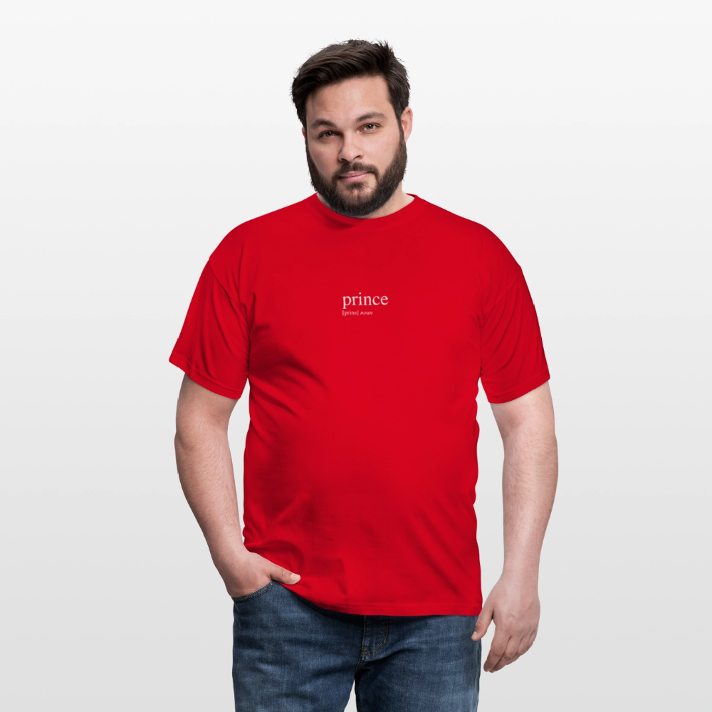 Men's T-Shirt - prince (white) - red