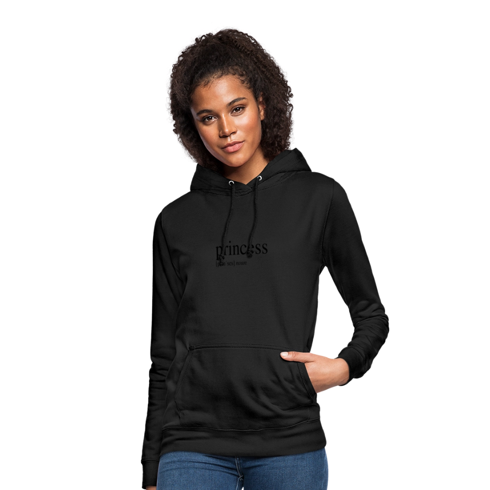 Women's Hoodie - princess (black) - black