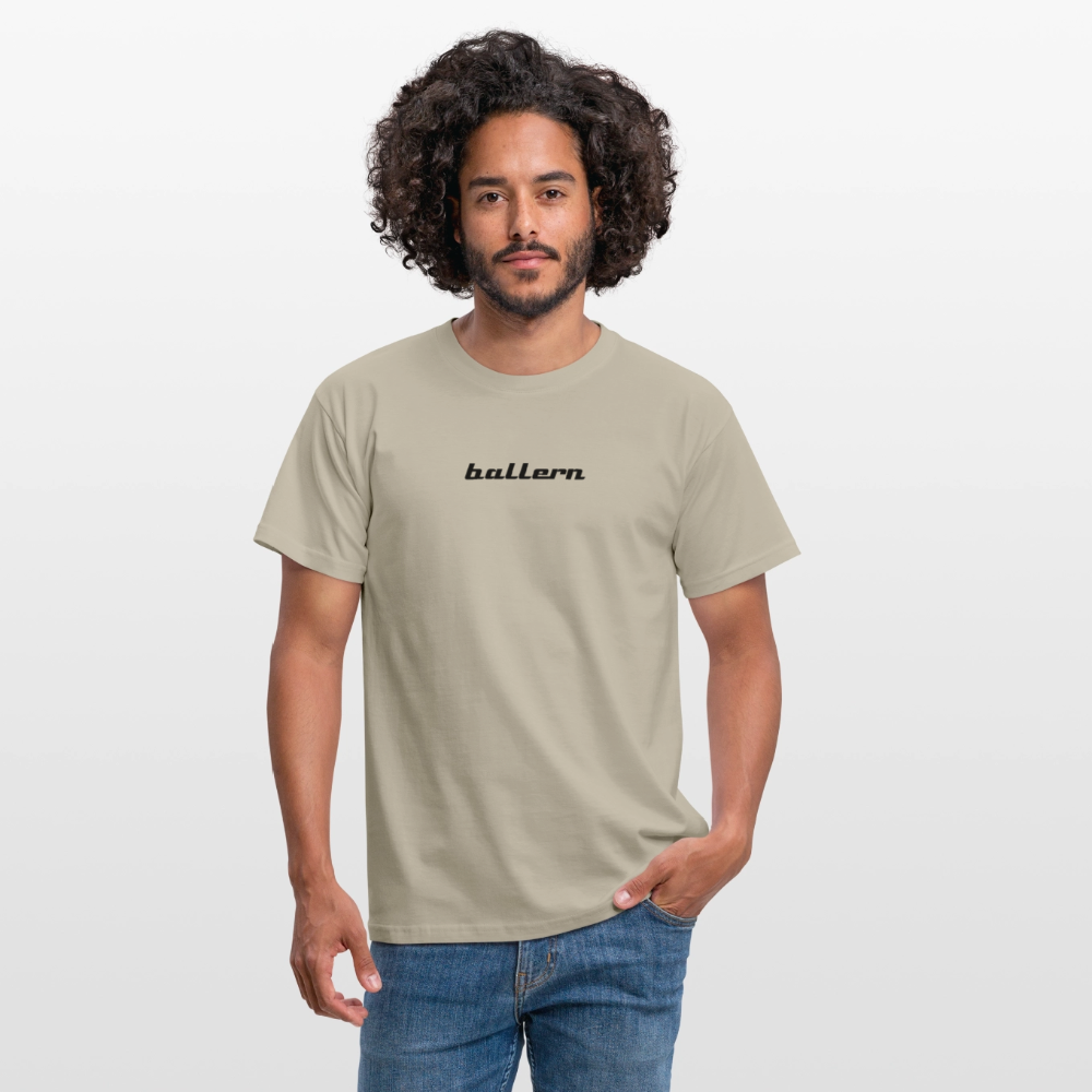 Männer T-Shirt - "ballern_1" - Sandbeige