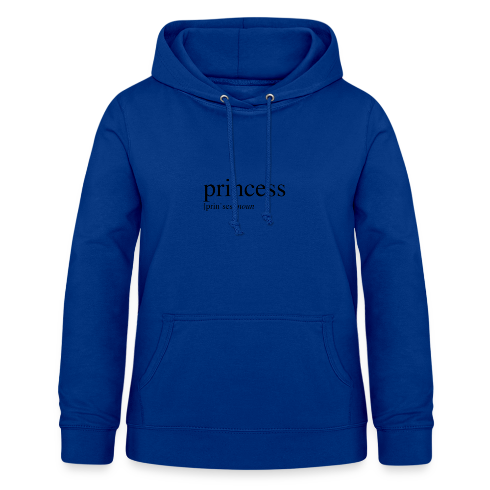 Women's Hoodie - princess (black) - bright royal