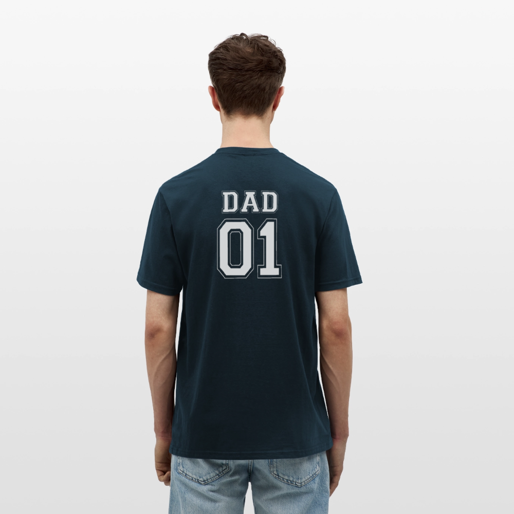 Men's T-Shirt - DAD 01 (white) - Navy