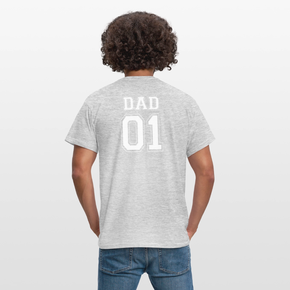 Men's T-Shirt - DAD 01 (white) - Grau meliert