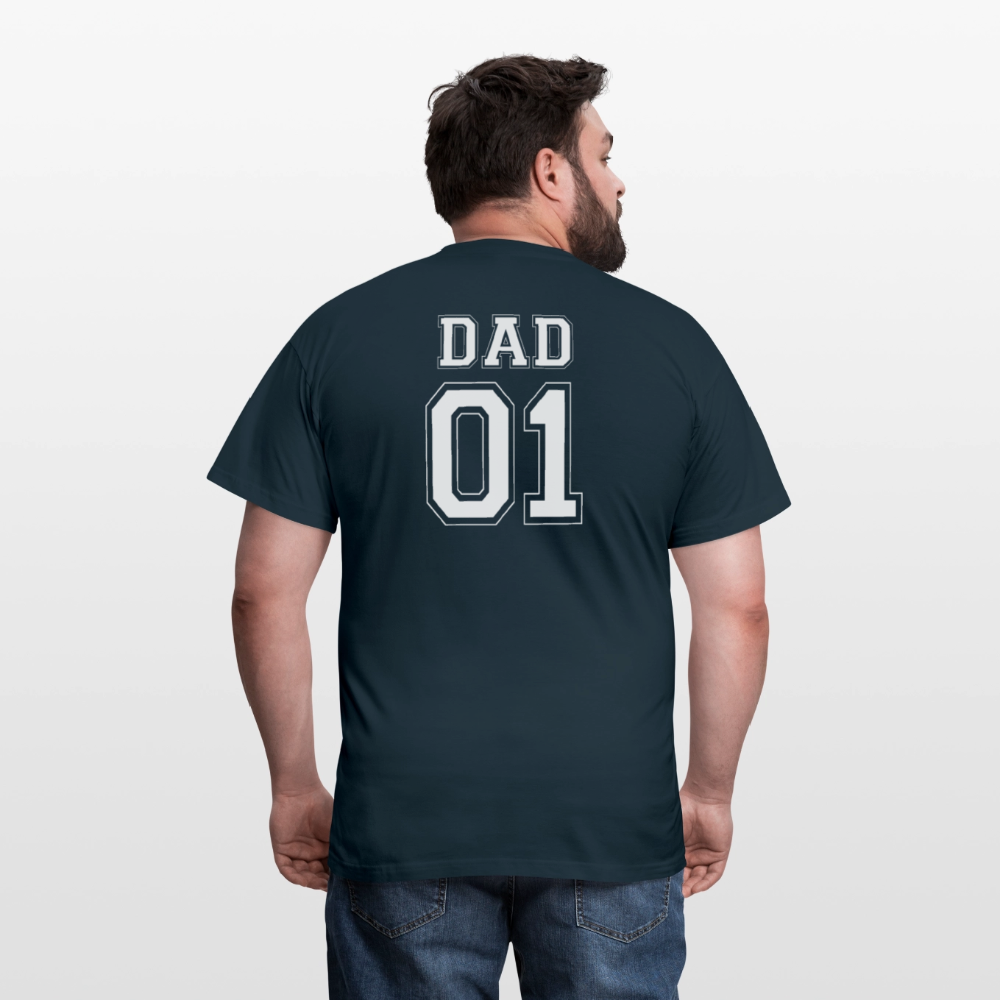Men's T-Shirt - DAD 01 (white) - Navy