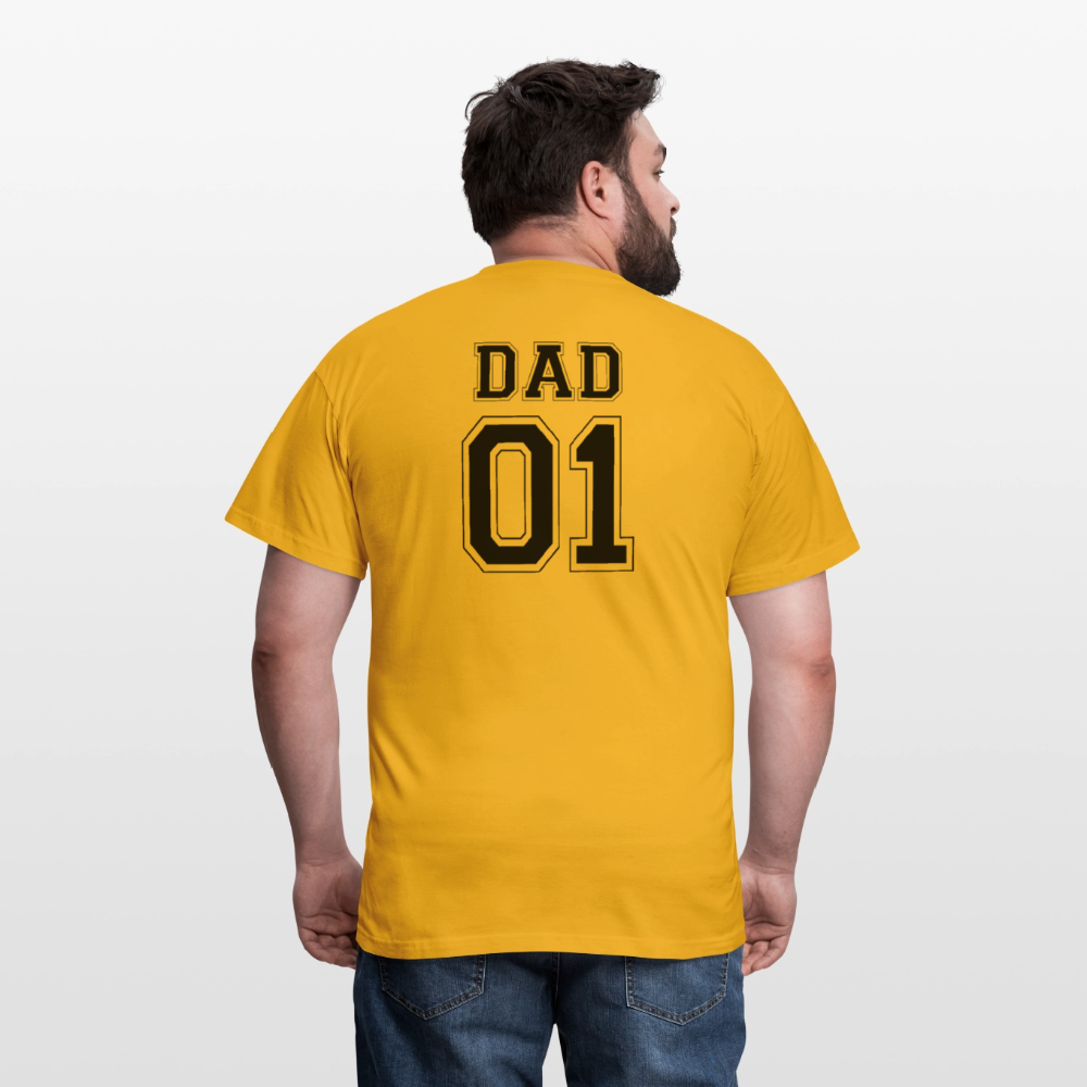 Men's T-Shirt - DAD 01 (black) - Gelb
