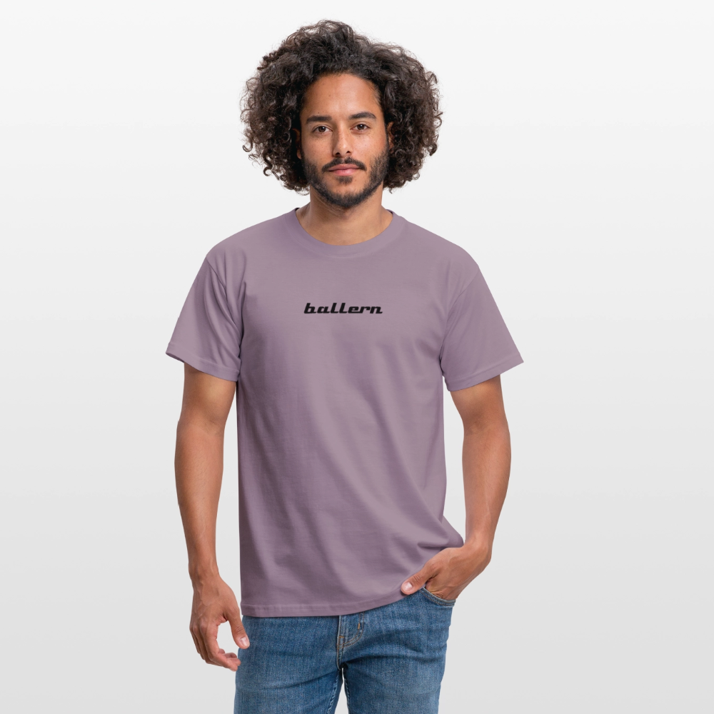 Männer T-Shirt - "ballern_1" - Lilagrau
