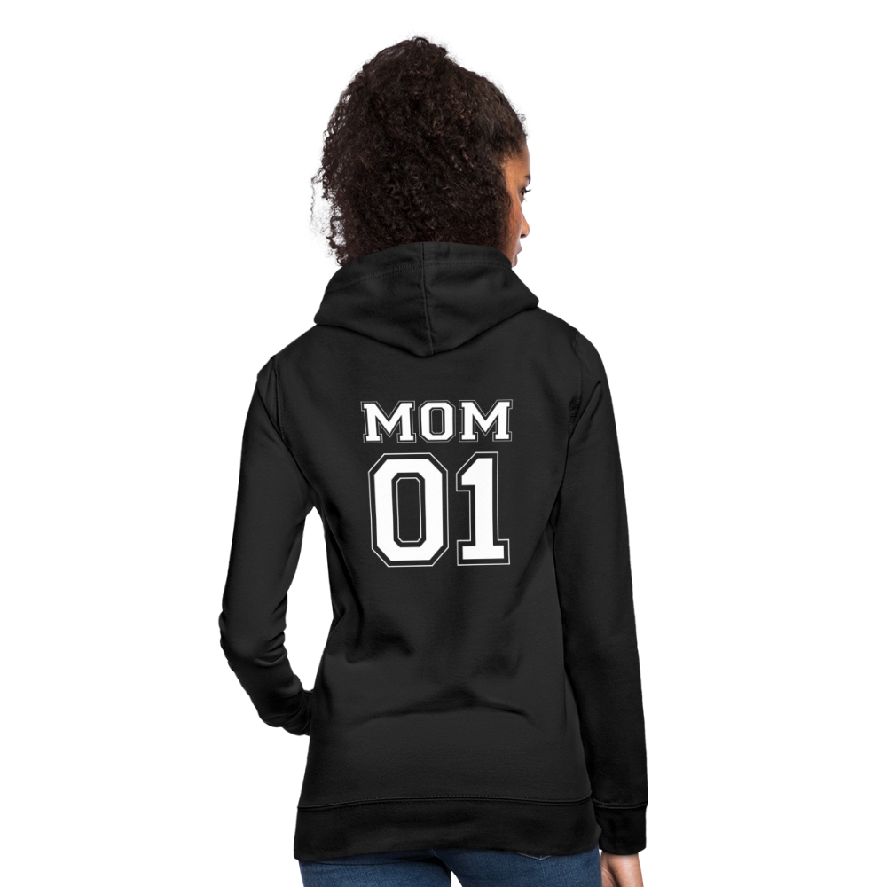 Frauen Hoodie - MOM 01 (white) - Schwarz