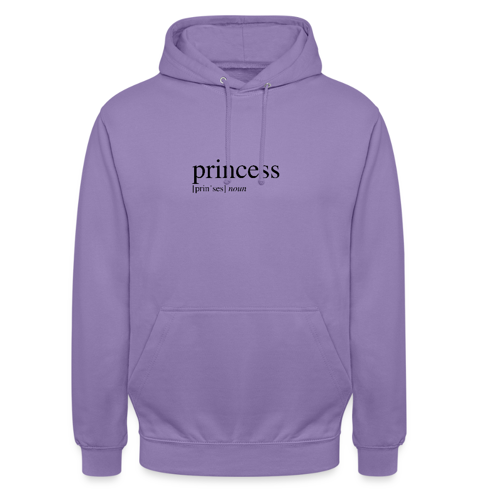 Unisex Hoodie - princess (black) - lavender