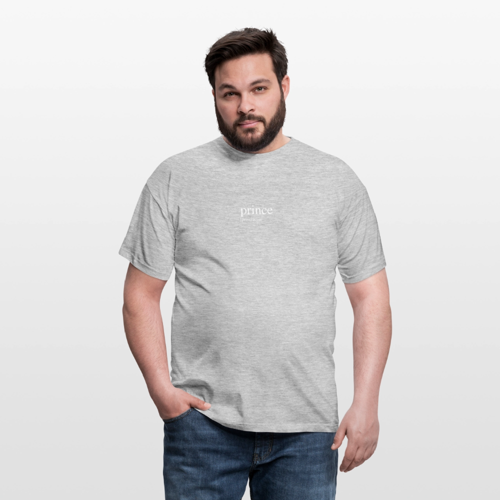 Men's T-Shirt - prince (white) - heather grey