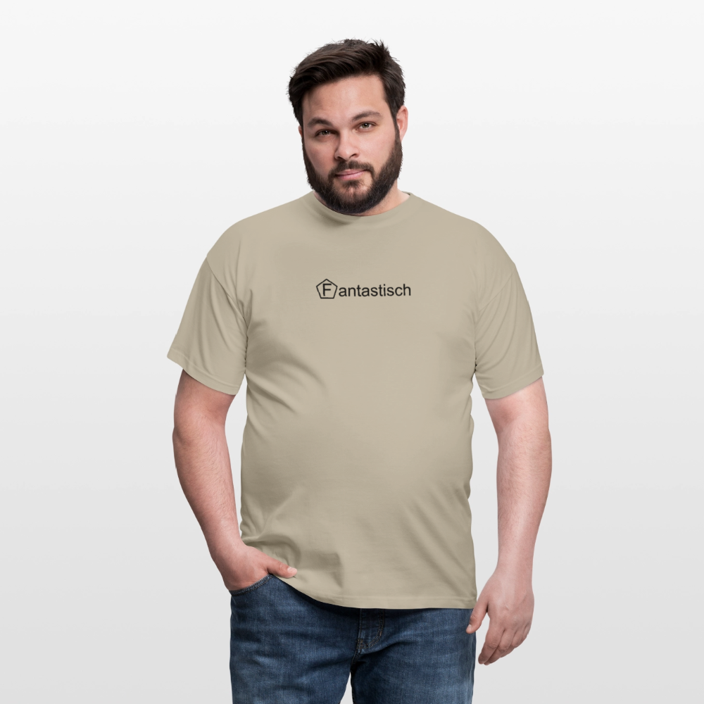 Männer T-Shirt - "Fantastisch" - Sandbeige