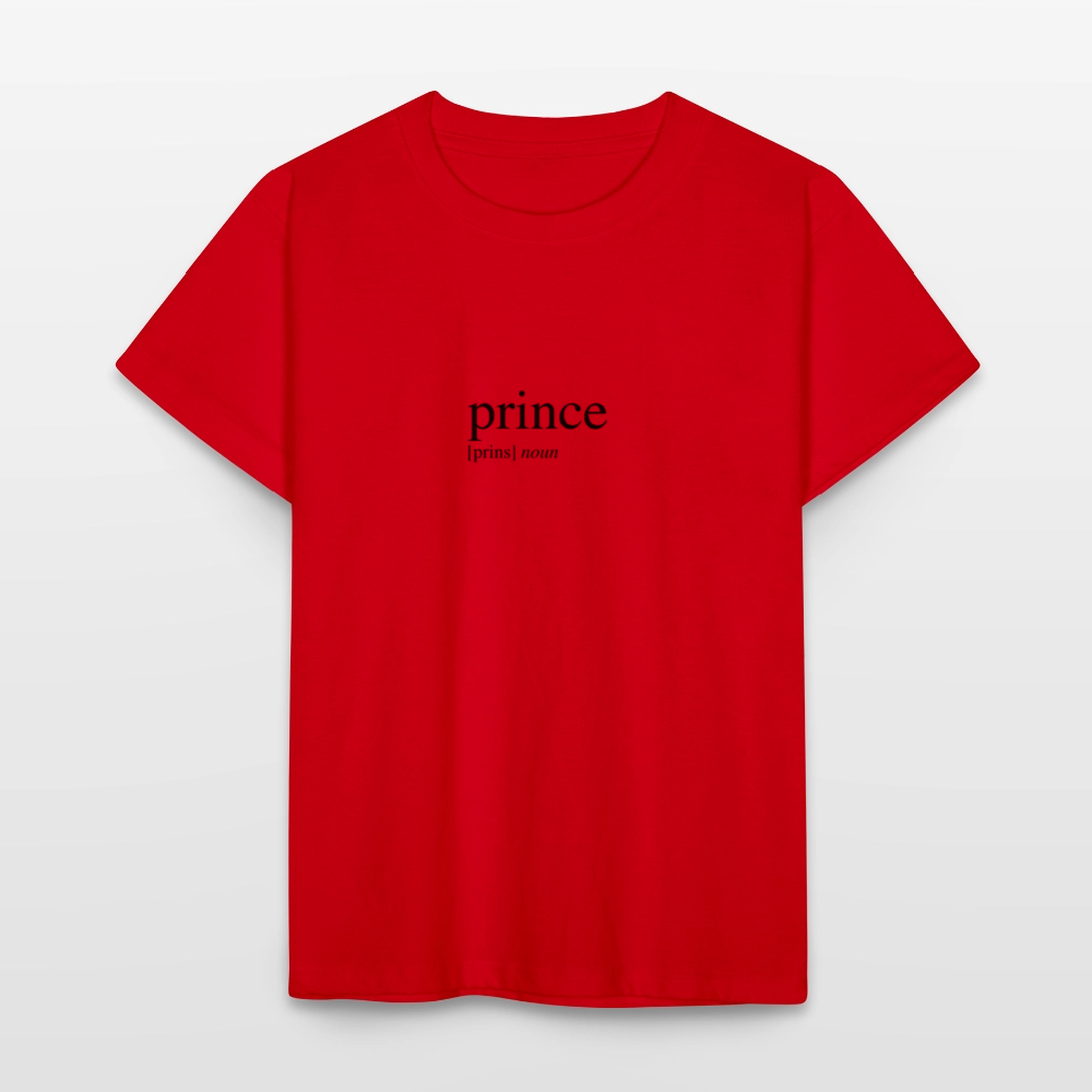 Kids`T-Shirt - prince (black) - red