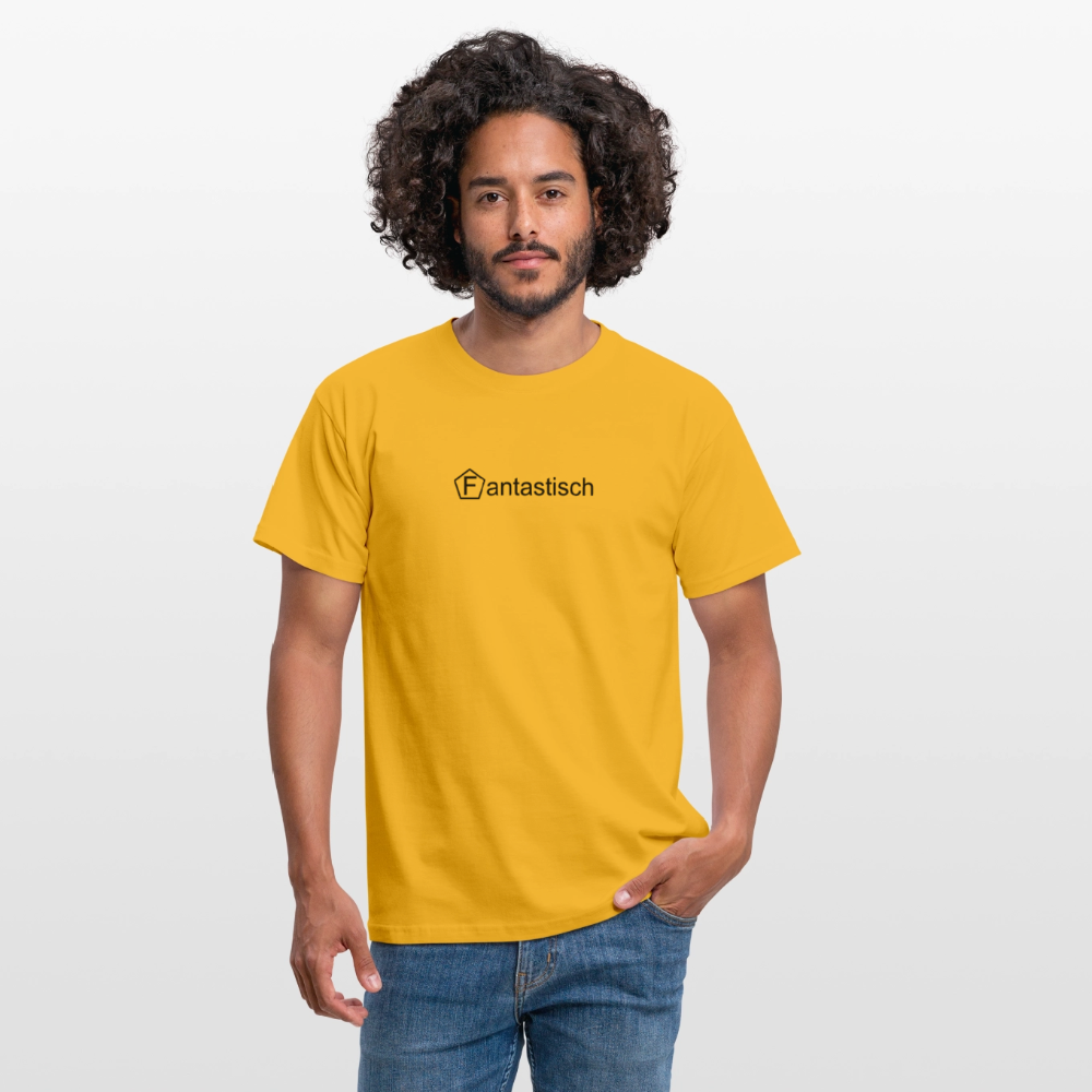 Männer T-Shirt - "Fantastisch" - Gelb
