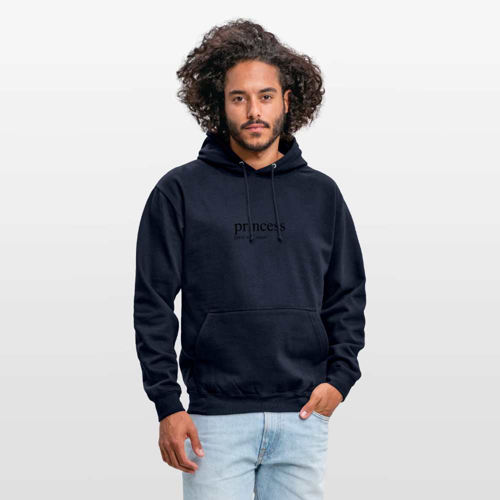 Unisex Hoodie - princess (black) - navy