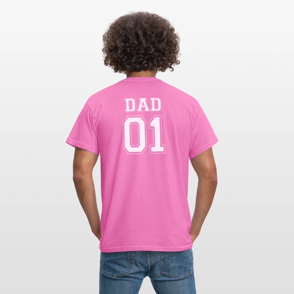 Men's T-Shirt - DAD 01 (white) - Pink