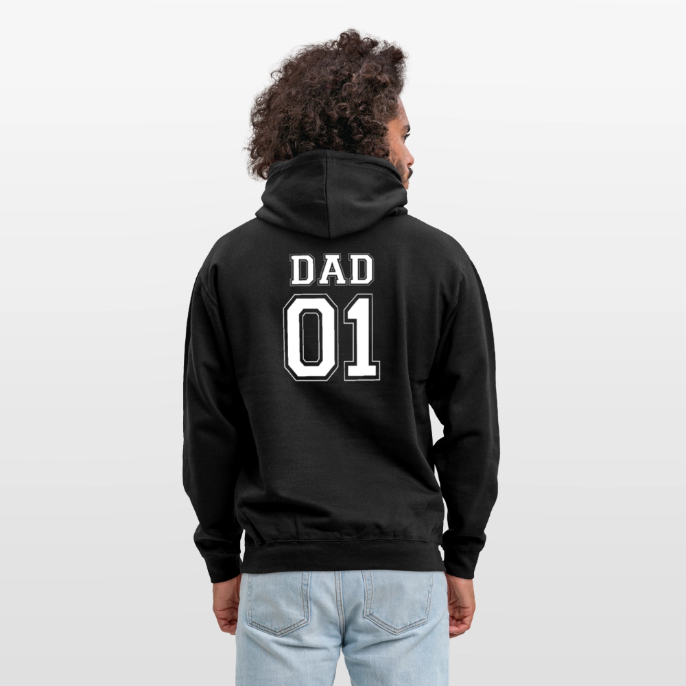 Unisex Hoodie - DAD 01 (white) - Schwarz