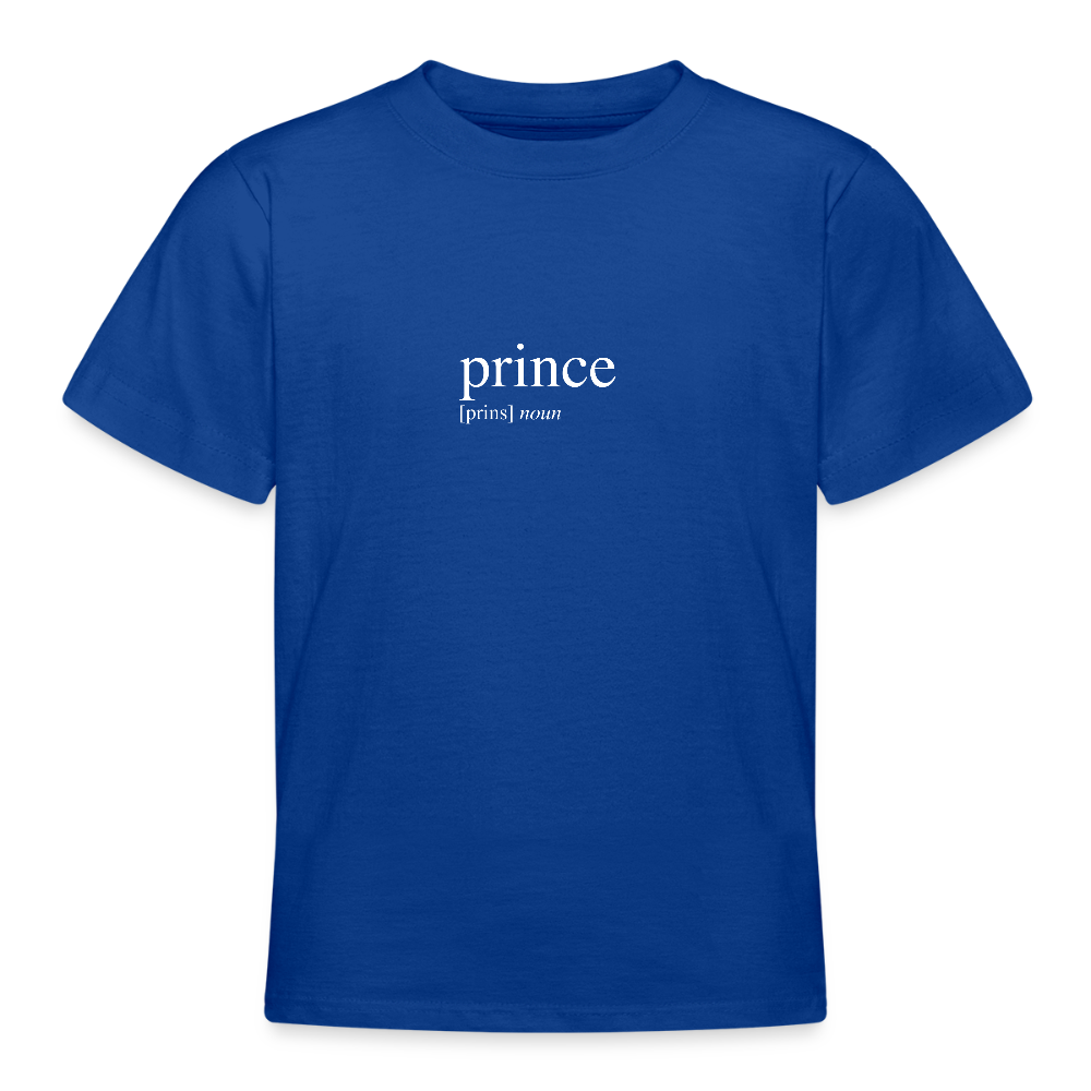 Teenage T-Shirt - prince (white) - Royalblau