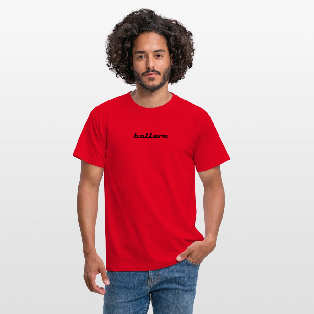 Männer T-Shirt - "ballern_1" - Rot