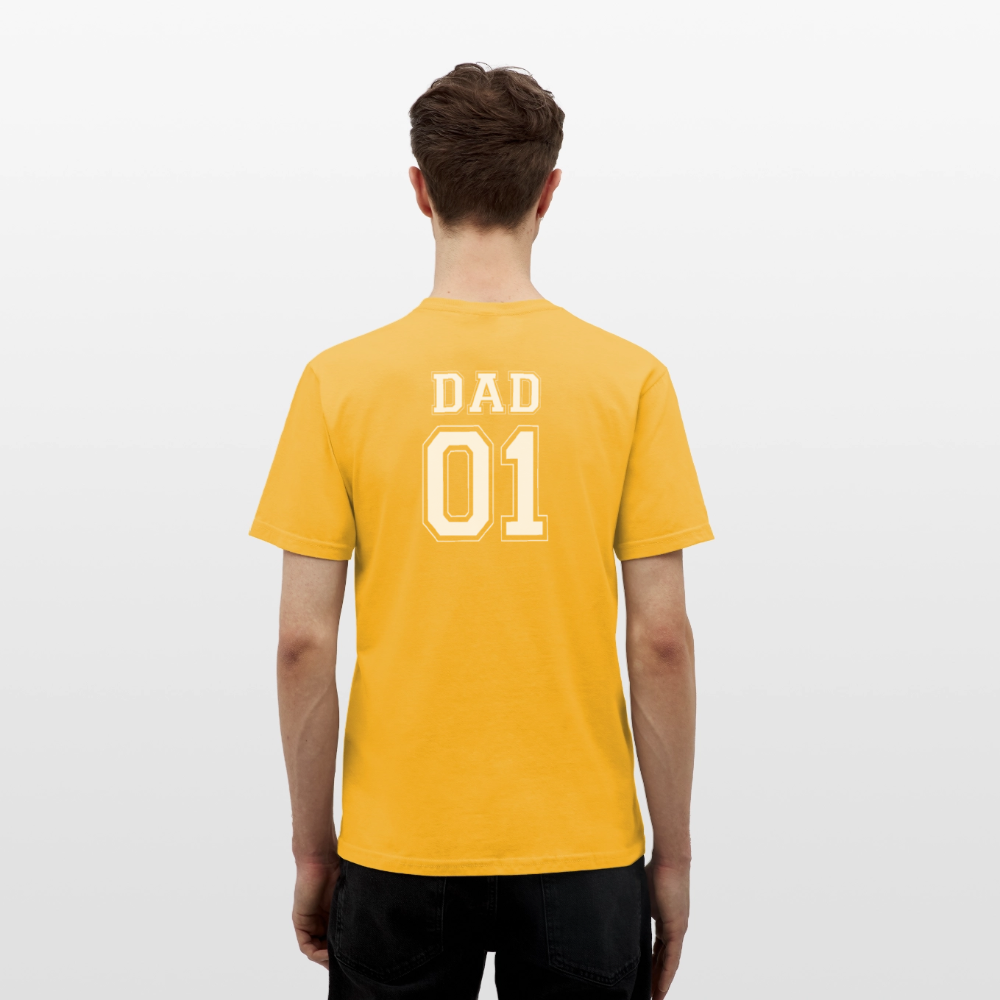Men's T-Shirt - DAD 01 (white) - Gelb