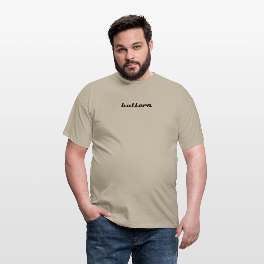 Männer T-Shirt - "ballern_1" - Sandbeige
