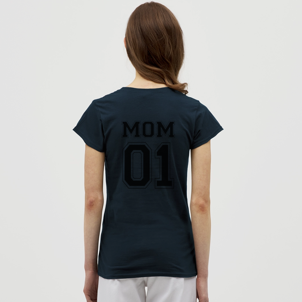 Women's T-Shirt - MOM 01 (black) - Navy