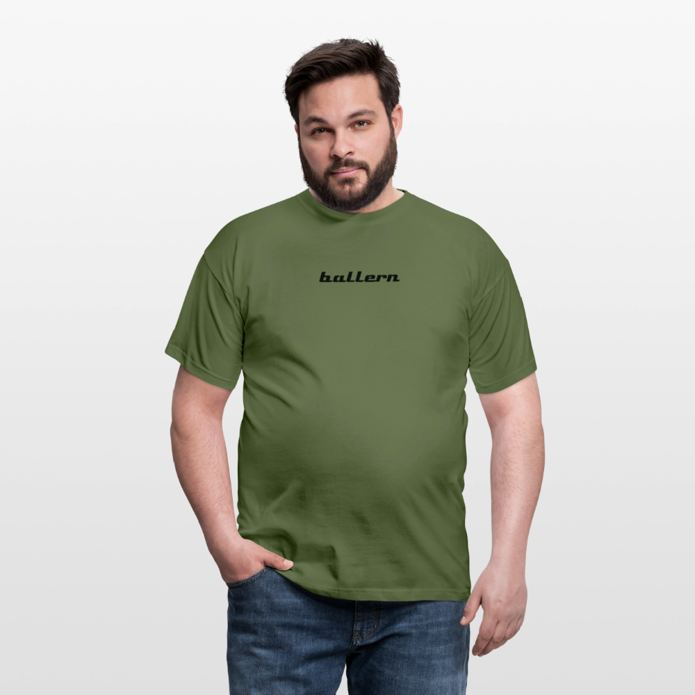 Männer T-Shirt - "ballern_1" - Militärgrün