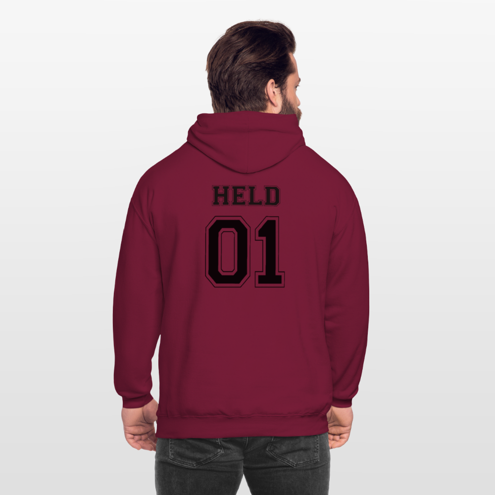 Unisex Hoodie - HELD 01 (black) - Bordeaux