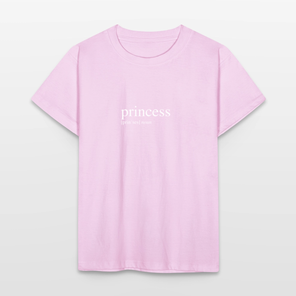 Kids`T-Shirt - princess (white) - light pink
