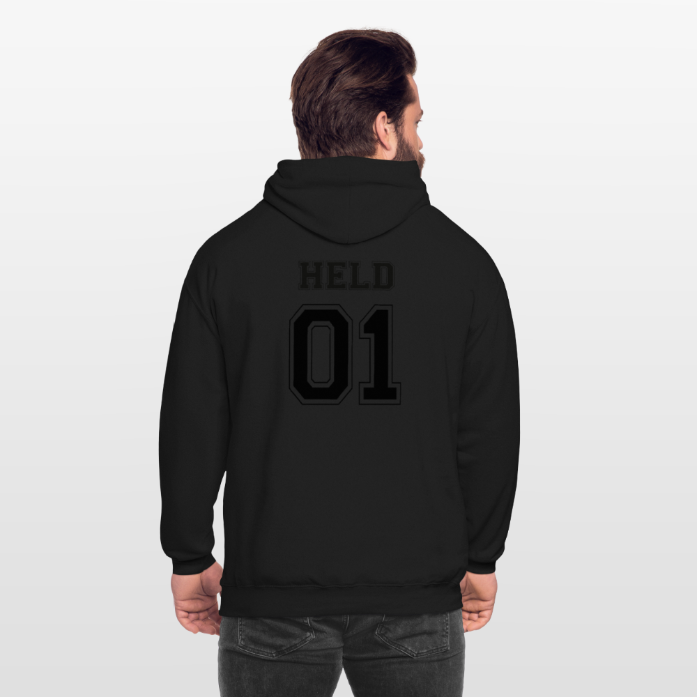 Unisex Hoodie - HELD 01 (black) - Schwarz
