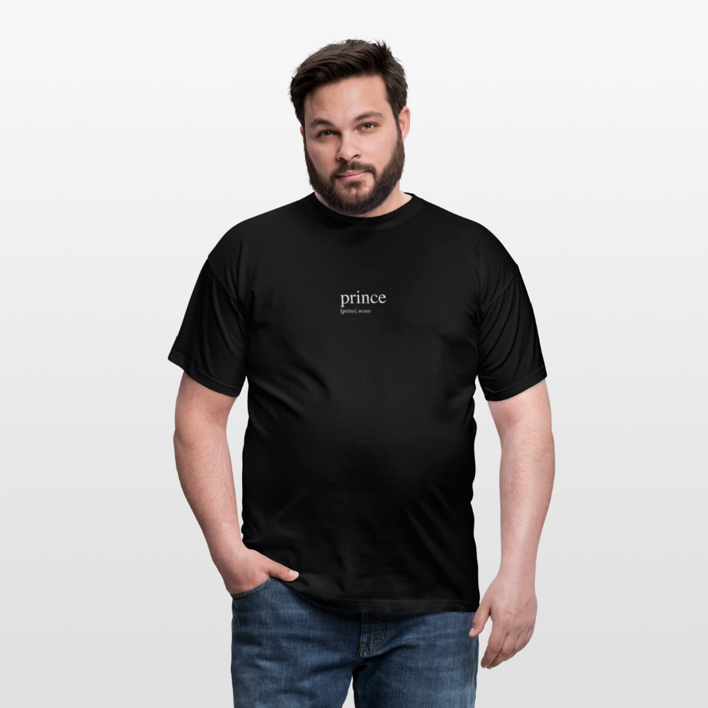 Men's T-Shirt - prince (white) - black