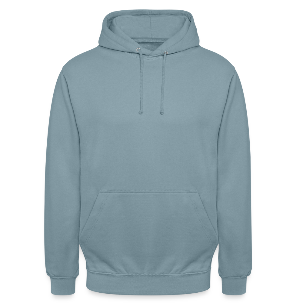 Unisex Hoodie - HELD 01 (white) - Nebelblau