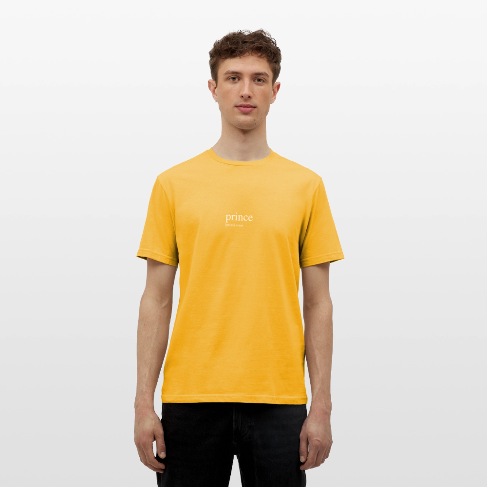 Men's T-Shirt - prince (white) - yellow