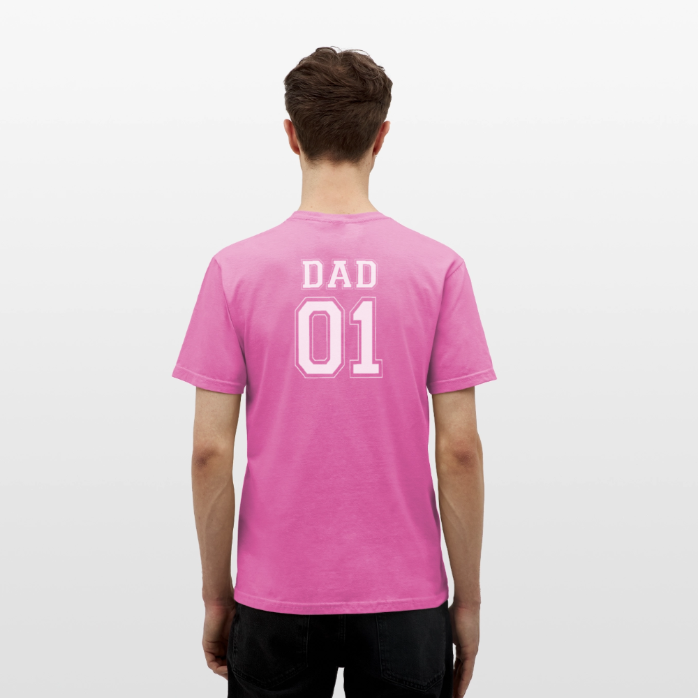 Men's T-Shirt - DAD 01 (white) - Pink